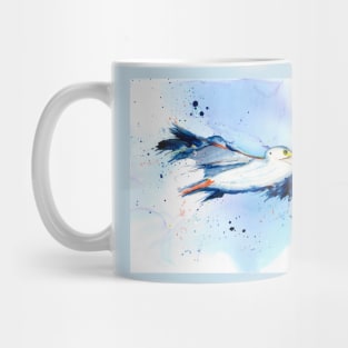 Pelican in flight Mug